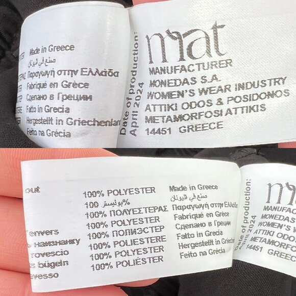 MAT Fashion (made in Greece) Black Relaxed Fit Harem-Style Trousers Size Medium - Picture 7 of 13